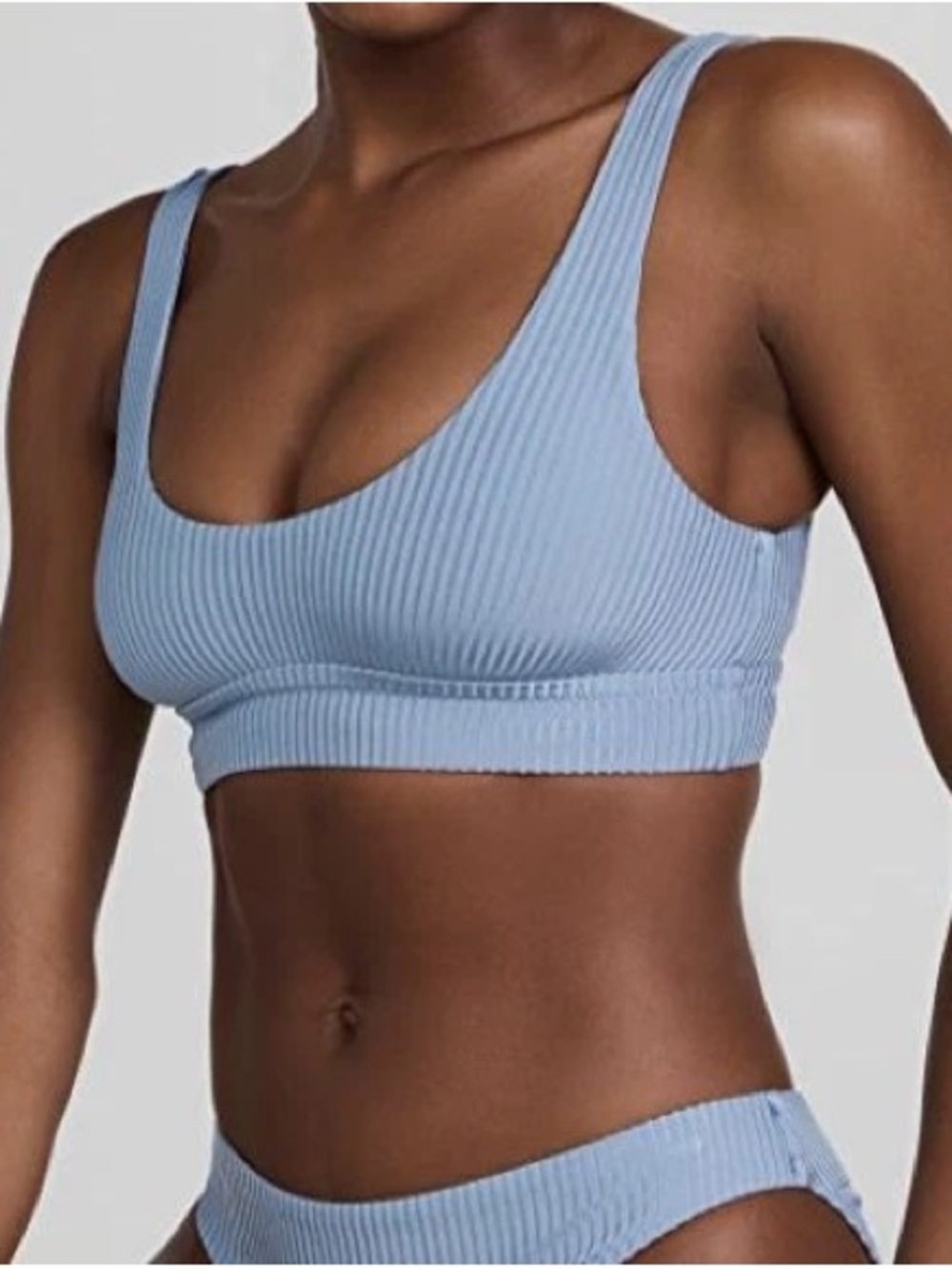 Vitamin A Ribbed Swim Top